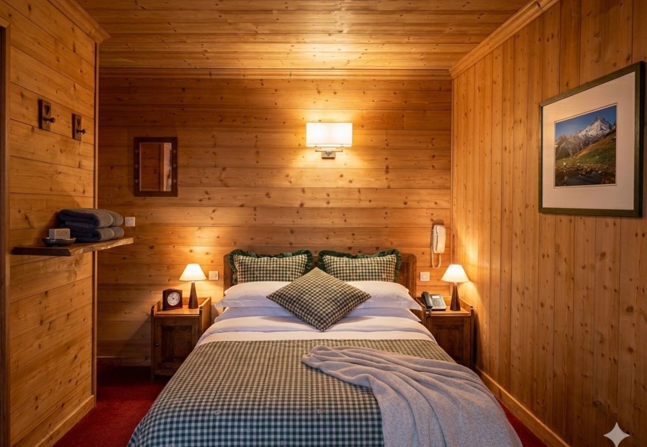 Studio à Séez - Chambre 19 Hotel Le belvédère à 10 minutes des pis